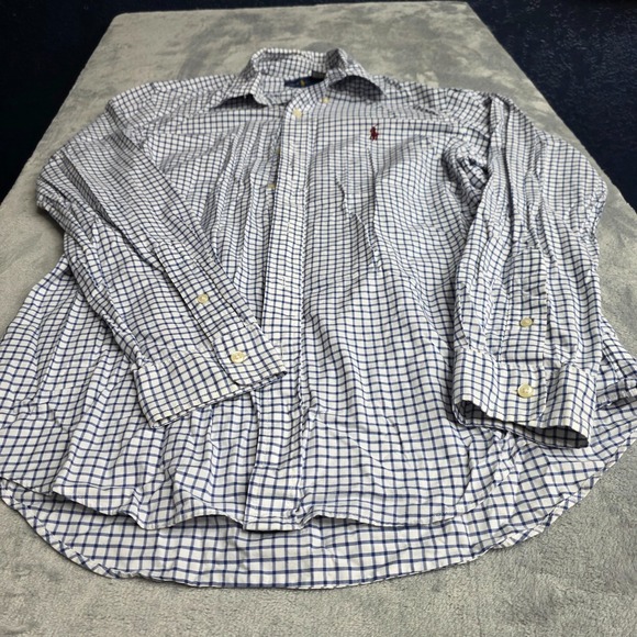 Ralph Lauren Other - Ralph Lauren Mens Long Sleeve Button Down Shirt Blue White Check SZ M